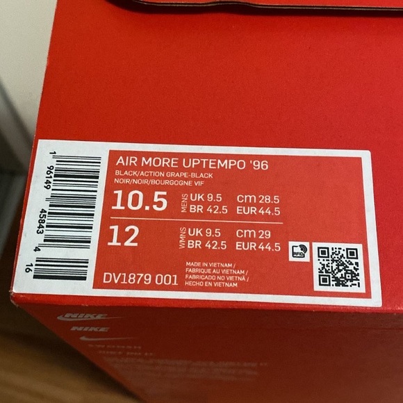 2023 air uptempo black and purple - Picture 4 of 4